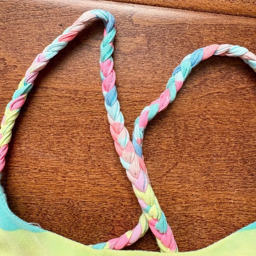 OshKosh B'gosh Sundress‎ Striped Braided Straps, Girls 18M Multicolor